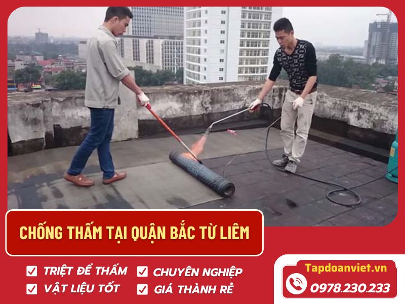 Xử lý chống thấm tại quận Bắc Từ Liêm triệt để, độ bền trên 10 năm Xử lý chống thấm tại quận Bắc Từ Liêm triệt để, độ bền trên 10 năm