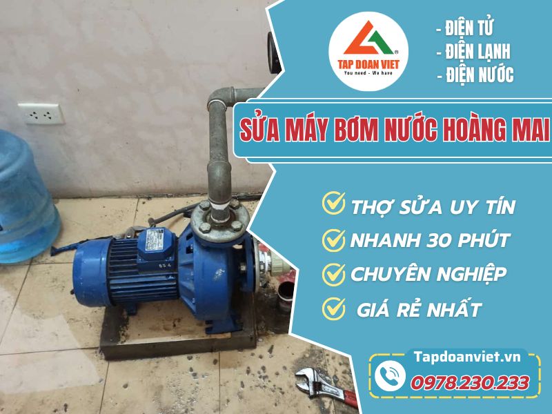 sửa máy bơm nước tại Hoàng Mai