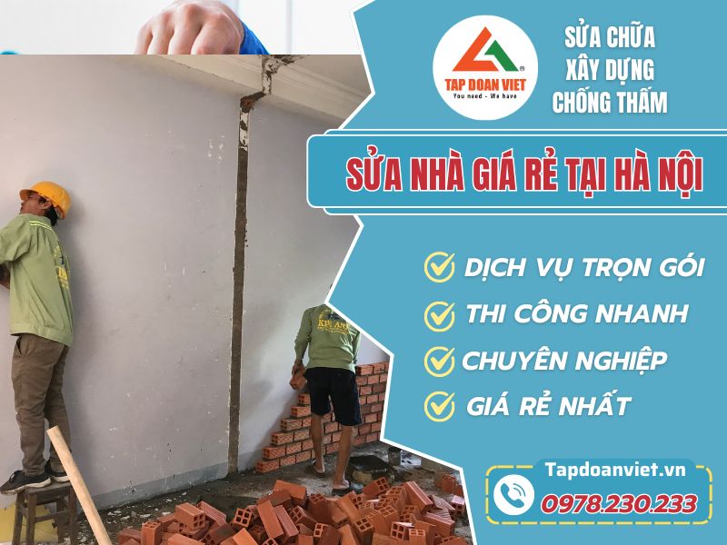 sửa nhà giá rẻ tại nhà nội