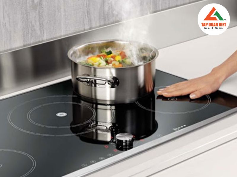 Bếp từ không nóng do dùng nồi chảo kích thước không phù hợp