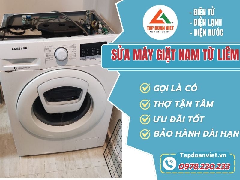 Tập Đoàn Việt sửa chữa máy giặt tại nhà ở quận Nam Từ Liêm