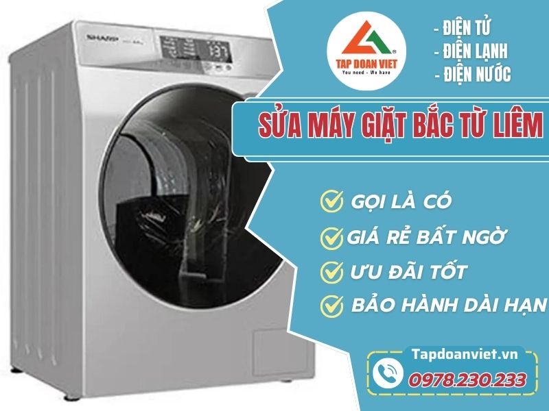 Dịch vụ sửa chữa máy giặt tại nhà ở quận Bắc Từ Liêm