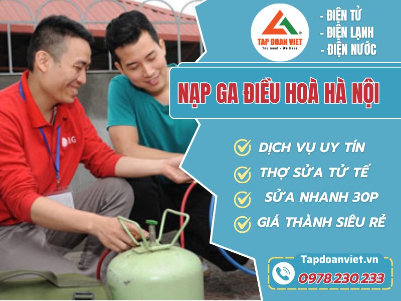 nạp ga điều hoà tại Hà Nội