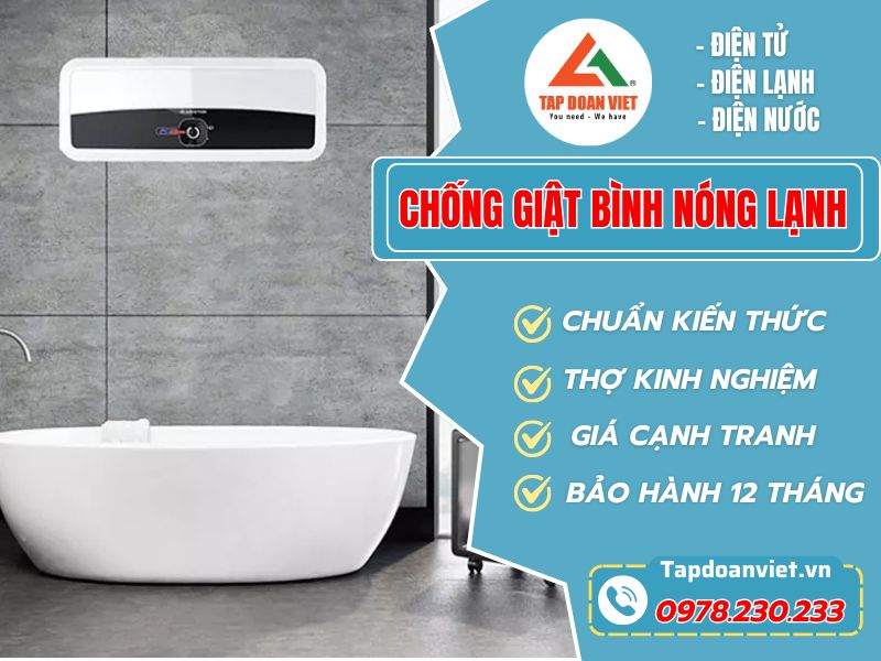Chống giật bình nóng lạnh tại nhà hiệu quả nhanh
