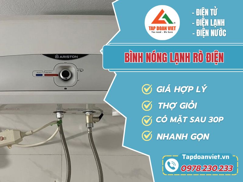 Thợ sửa bình nóng lạnh rò điện tay nghề giỏi