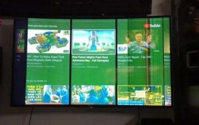 Tivi Samsung bị sọc màn hình