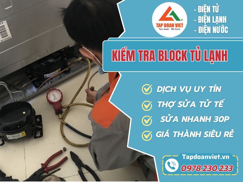 cách kiểm tra block tủ lạnh