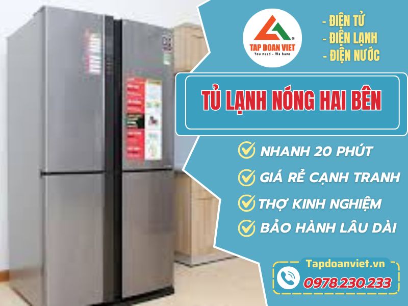 Lý do tủ lạnh nóng 2 bên và cách sửa dứt lỗi nhanh chóng