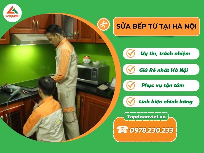 thợ Sửa bếp từ tại Hà Nội tapdoanviet đang sửa chữa tại nhà
