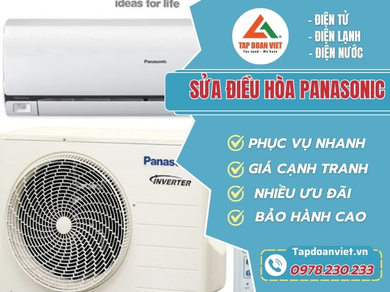 Dịch vụ sửa điều hòa Panasonic tại nhà uy tín - Giá rẻ