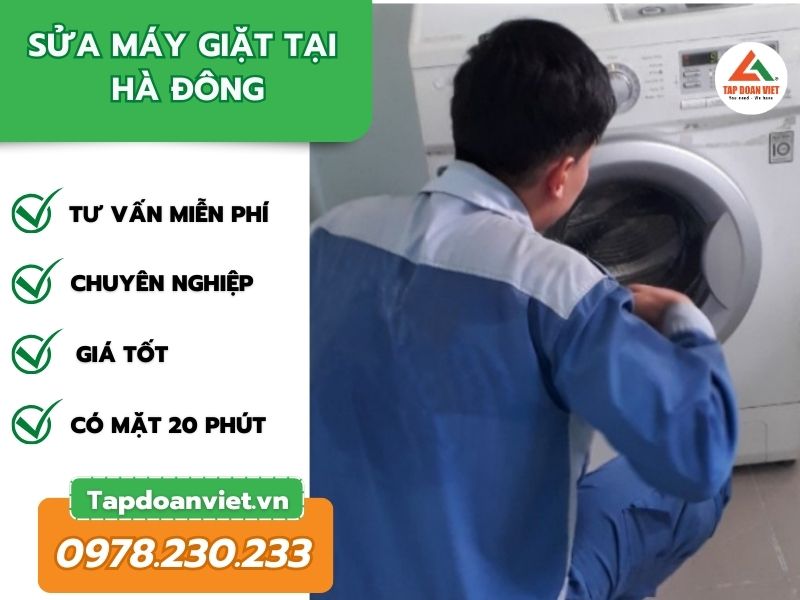 Tapdoanviet sửa máy giặt tại nhà Hà Đông chất lượng, giá tốt