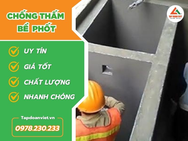 Chống thấm bể phốt tại Hà Nội công nghệ mới nhất, vật liệu tốt nhất