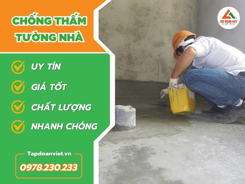 Dịch vụ Chống thấm tường nhà - Nhanh chóng, uy tín, chất lượng
