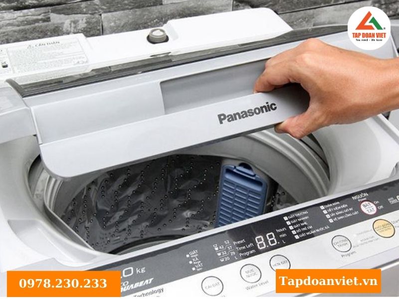 Máy giặt Panasonic báo lỗi U12 do chưa đóng nắp