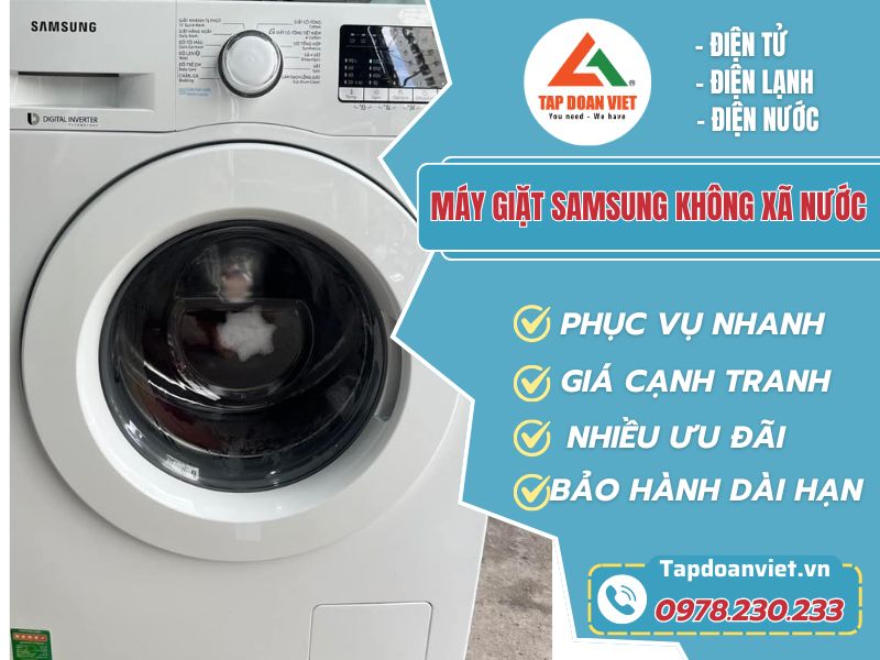 Sửa máy giặt Samsung không xả nước