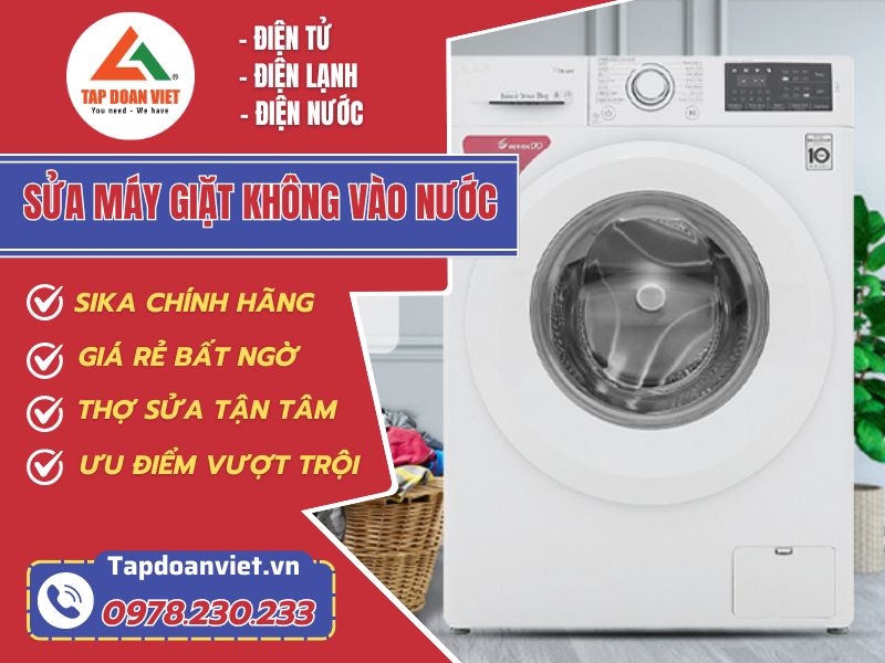 Hướng dẫn cách sửa máy giặt không vào nước hiệu quả sau 20 phút