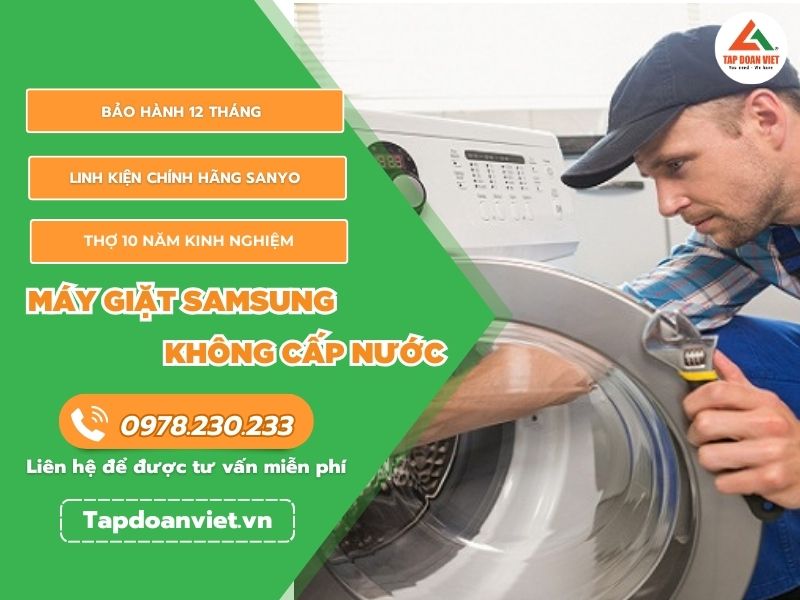 Thợ sửa máy giặt Samsung không cấp nước tay nghề cao