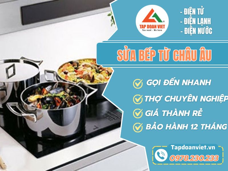 Dịch vụ sửa bếp từ châu Âu giá rẻ - Có mặt sau 20 phút