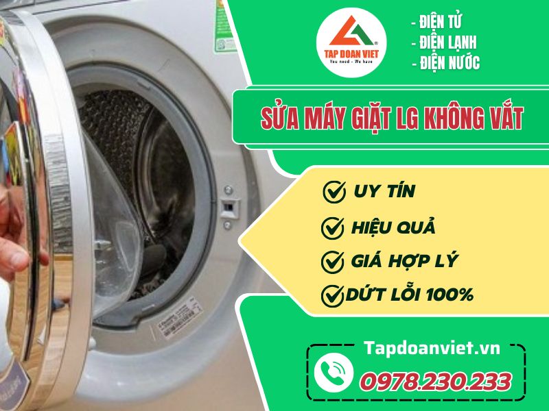 Thợ sửa máy giặt LG không vắt tại nhà chuyên nghiệp