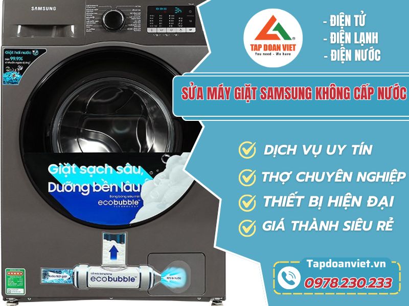 Thợ sửa máy giặt Samsung không cấp nước tay nghề giỏi 
