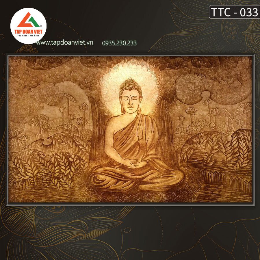 Tranh Trúc Chỉ Đức Phật TTC033 linh thiêng