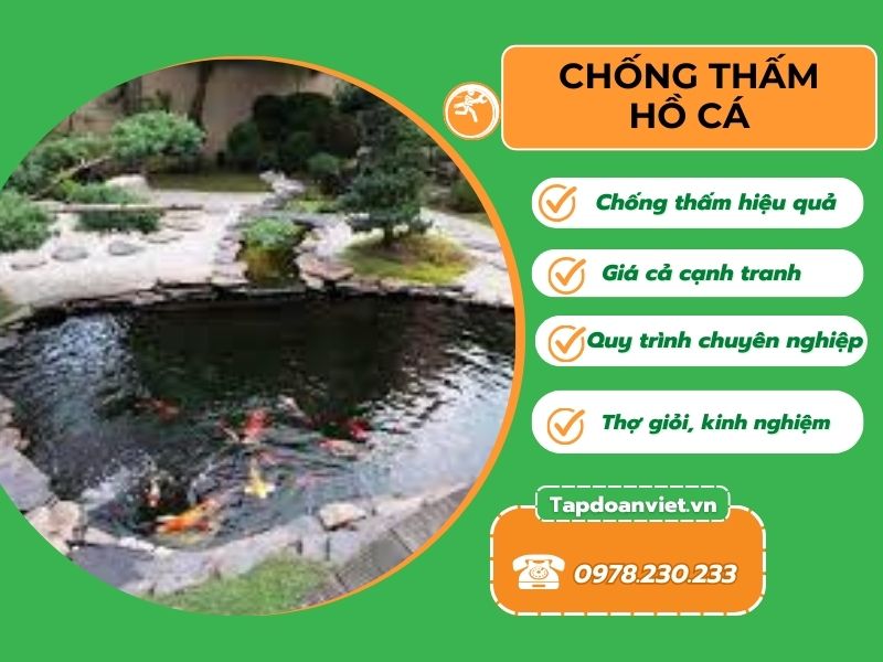 Chống thấm hồ cá chuyên nghiệp, giá rẻ bất ngờ