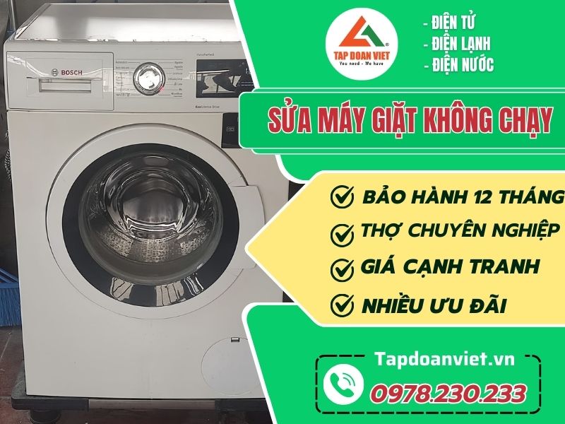 Thợ sửa máy giặt không chạy tay nghề giỏi 