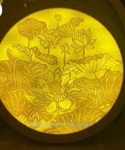 Tranh Trúc Chỉ Hoa Sen TTC141 - Thanh Cao, May Mắn