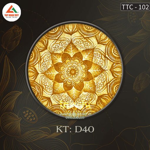 Tranh Trúc Chỉ Mandala TTC102 vẻ đẹp tinh tế nhất