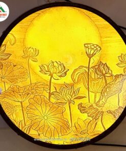 Tranh Trúc Chỉ Hoa Sen TTC142 - Vẻ đẹp thiên nhiên, Tâm Linh