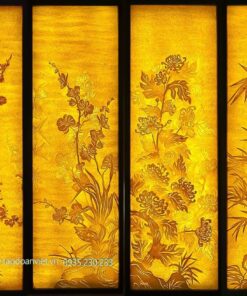 Alternative view of Tranh Trúc Chỉ Tứ Quý TTC004 - Hiện đại, sang trọng