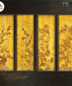 Tranh Trúc Chỉ Tứ Quý TTC004 - Hiện đại, sang trọng