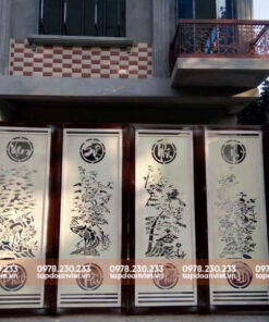 Alternative view of Cổng sắt CNC 4 cánh đẹp, tinh tế