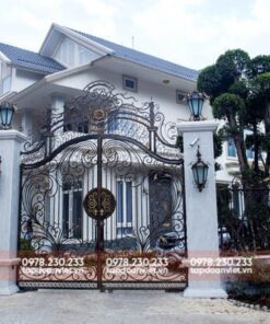 Cổng biệt thự nhà vườn đẹp kiểu dáng mới lạ