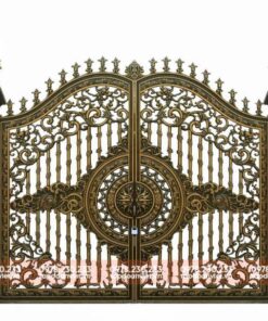 Cổng sắt 2 cánh đẹp, sang trọng