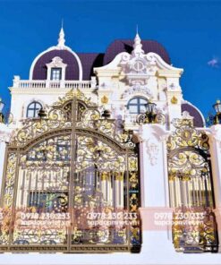 cong sat biet thu villa 2