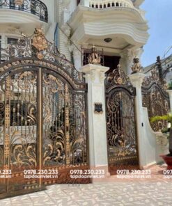 Cổng sắt vòm đẹp, quý phái - Tập Đoàn Việt cong sat vom dep 2