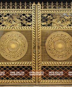 Alternative view of Cửa cổng sắt 2 cánh đẳng cấp, thời thượng