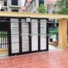Cửa cổng sắt lùa đẹp, tiện lợi - Tập Đoàn Việt cua cong sat lua dep 4