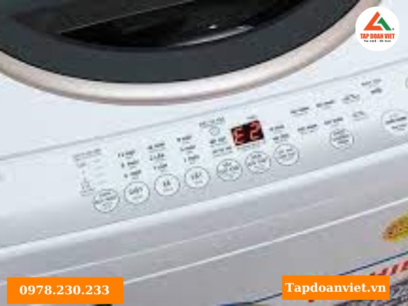 Dấu hiệu lỗi E2 máy giặt Toshiba