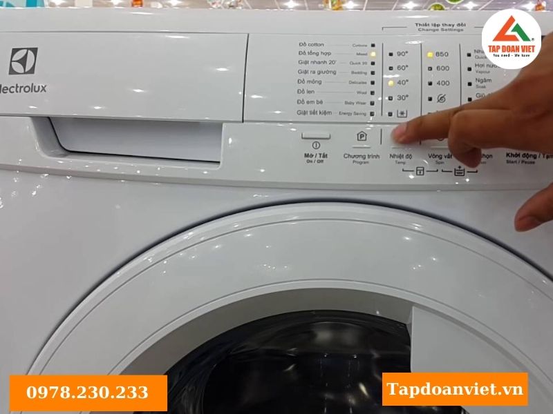 Dấu hiệu nhận biết máy giặt Electrolux không giặt 