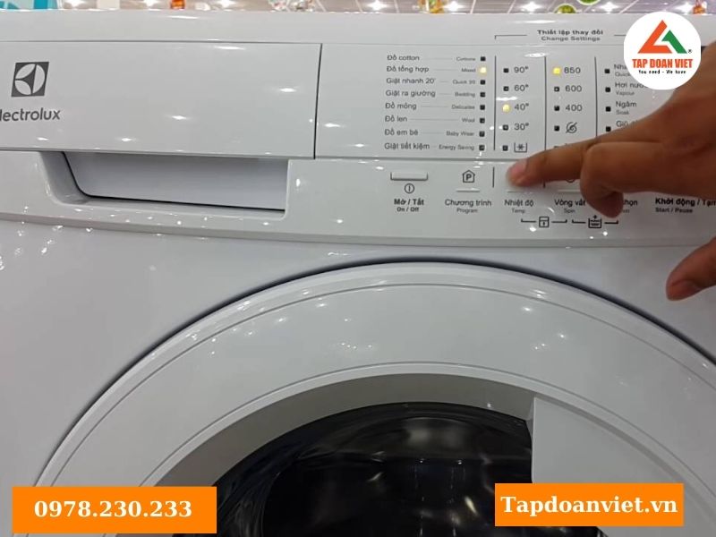 Dấu hiệu nhận biết máy giặt Electrolux không giặt