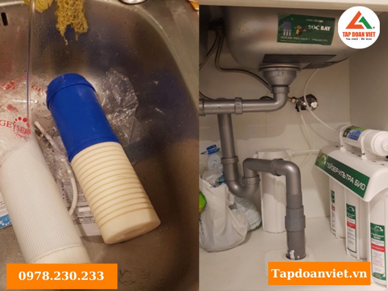 Quy trình thay lõi lọc nước Geyser tại nhà của thợ Tập Đoàn Việt 