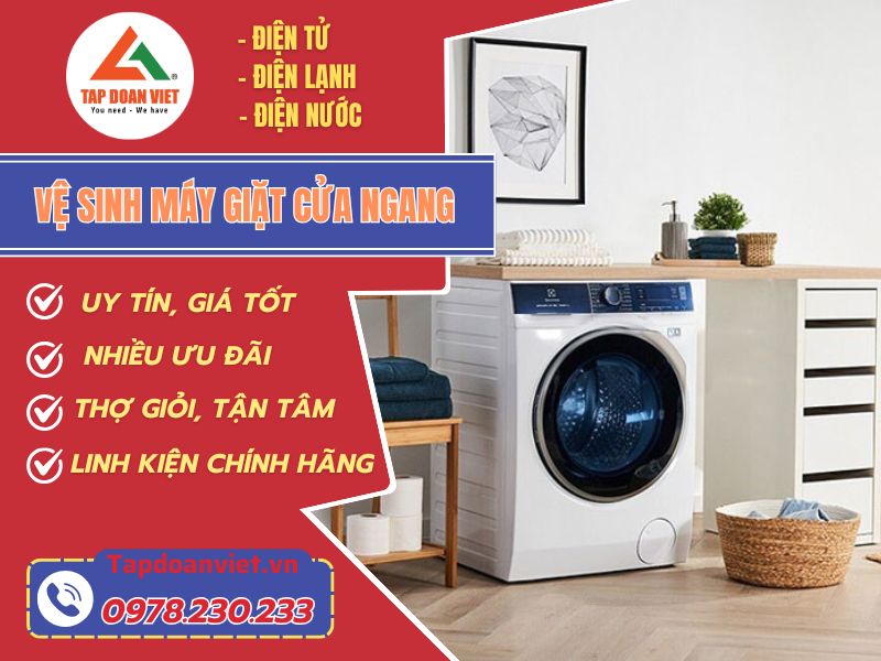Cách vệ sinh máy giặt cửa ngang vừa rẻ vừa sạch như mới