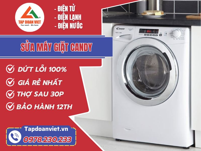 Thợ sửa máy giặt Candy tại nhà tay nghề giỏi