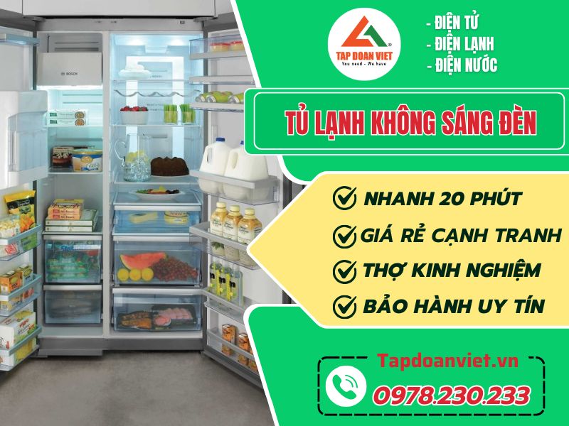 6 bước tự sửa tủ lạnh không sáng đèn dứt lỗi ngay tại nhà