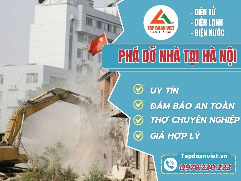 phá dỡ nhà tại Hà Nội
