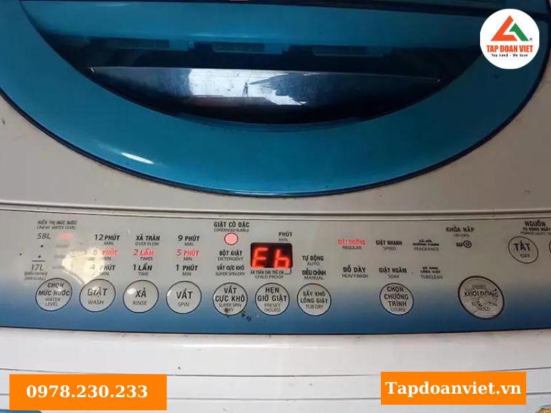 Dấu hiệu nhận biết lỗi E6 máy giặt Toshiba 