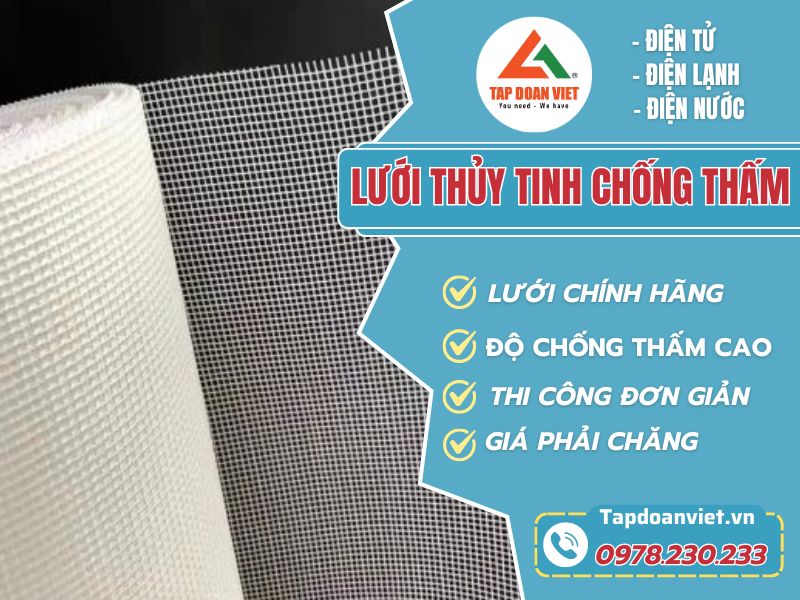 Lưới thủy tinh chống thấm