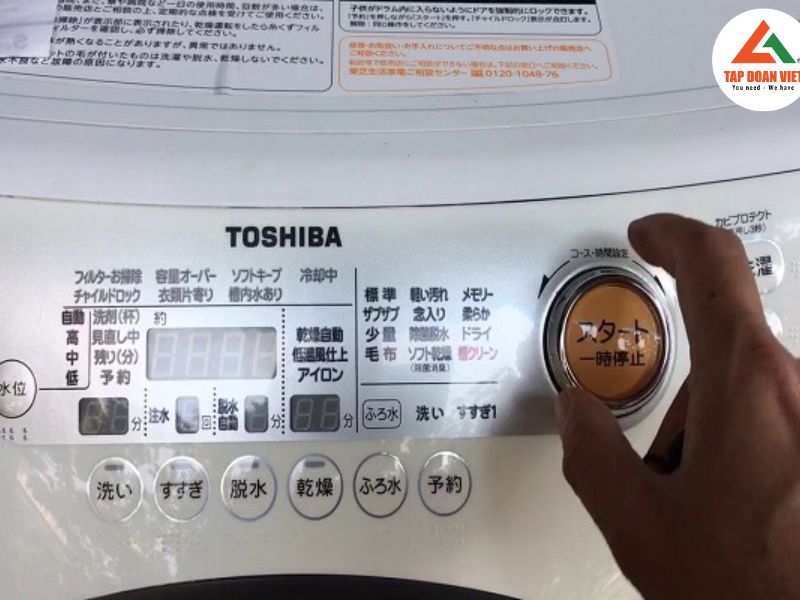 Dấu hiệu cần sửa máy giặt Toshiba mất nguồn 